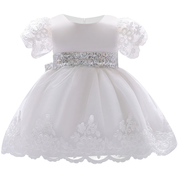 2019 Baby Girl Dress Lace white