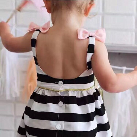 2019 Stripe Dress Baby Dress